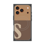 プレミアムスクエアケース with MagSafe［ オリジナル - initial two tone - S brown ］