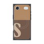 プレミアムスクエアケース with MagSafe［ オリジナル - initial two tone - S brown ］