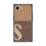 プレミアムスクエアケース with MagSafe［ オリジナル - initial two tone - S brown ］