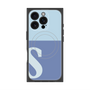 プレミアムスクエアケース with MagSafe［ オリジナル - initial two tone - S blue ］