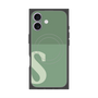 プレミアムスクエアケース with MagSafe［ オリジナル - initial two tone - S green ］