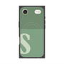 プレミアムスクエアケース with MagSafe［ オリジナル - initial two tone - S green ］