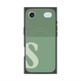 プレミアムスクエアケース with MagSafe［ オリジナル - initial two tone - S green ］