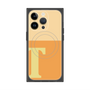 プレミアムスクエアケース with MagSafe［ オリジナル - initial two tone - T orange ］