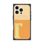 プレミアムスクエアケース with MagSafe［ オリジナル - initial two tone - T orange ］