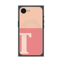 プレミアムスクエアケース with MagSafe［ オリジナル - initial two tone - T pink ］