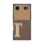 プレミアムスクエアケース with MagSafe［ オリジナル - initial two tone - T brown ］