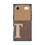 プレミアムスクエアケース with MagSafe［ オリジナル - initial two tone - T brown ］