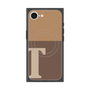 プレミアムスクエアケース with MagSafe［ オリジナル - initial two tone - T brown ］