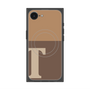 プレミアムスクエアケース with MagSafe［ オリジナル - initial two tone - T brown ］