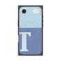 プレミアムスクエアケース with MagSafe［ オリジナル - initial two tone - T blue ］