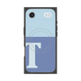 プレミアムスクエアケース with MagSafe［ オリジナル - initial two tone - T blue ］