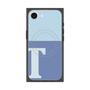 プレミアムスクエアケース with MagSafe［ オリジナル - initial two tone - T blue ］