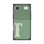 プレミアムスクエアケース with MagSafe［ オリジナル - initial two tone - T green ］