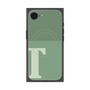 プレミアムスクエアケース with MagSafe［ オリジナル - initial two tone - T green ］