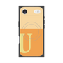 プレミアムスクエアケース with MagSafe［ オリジナル - initial two tone - U orange ］