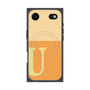 プレミアムスクエアケース with MagSafe［ オリジナル - initial two tone - U orange ］