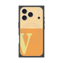プレミアムスクエアケース with MagSafe［ オリジナル - initial two tone - V orange ］