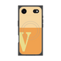 プレミアムスクエアケース with MagSafe［ オリジナル - initial two tone - V orange ］