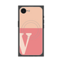 プレミアムスクエアケース with MagSafe［ オリジナル - initial two tone - V pink ］