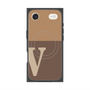 プレミアムスクエアケース with MagSafe［ オリジナル - initial two tone - V brown ］