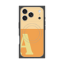 プレミアムスクエアケース with MagSafe［ オリジナル - initial two tone - A orange ］