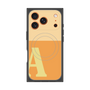 プレミアムスクエアケース with MagSafe［ オリジナル - initial two tone - A orange ］
