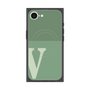 プレミアムスクエアケース with MagSafe［ オリジナル - initial two tone - V green ］