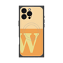 プレミアムスクエアケース with MagSafe［ オリジナル - initial two tone - W orange ］
