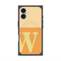 プレミアムスクエアケース with MagSafe［ オリジナル - initial two tone - W orange ］