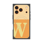 プレミアムスクエアケース with MagSafe［ オリジナル - initial two tone - W orange ］