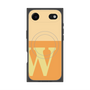 プレミアムスクエアケース with MagSafe［ オリジナル - initial two tone - W orange ］