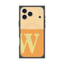 プレミアムスクエアケース with MagSafe［ オリジナル - initial two tone - W orange ］