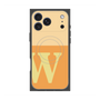 プレミアムスクエアケース with MagSafe［ オリジナル - initial two tone - W orange ］