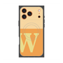プレミアムスクエアケース with MagSafe［ オリジナル - initial two tone - W orange ］