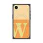 プレミアムスクエアケース with MagSafe［ オリジナル - initial two tone - W orange ］