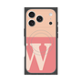 プレミアムスクエアケース with MagSafe［ オリジナル - initial two tone - W pink ］