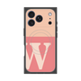 プレミアムスクエアケース with MagSafe［ オリジナル - initial two tone - W pink ］