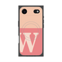 プレミアムスクエアケース with MagSafe［ オリジナル - initial two tone - W pink ］