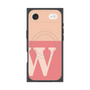 プレミアムスクエアケース with MagSafe［ オリジナル - initial two tone - W pink ］