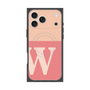 プレミアムスクエアケース with MagSafe［ オリジナル - initial two tone - W pink ］