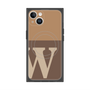 プレミアムスクエアケース with MagSafe［ オリジナル - initial two tone - W brown ］