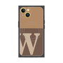 プレミアムスクエアケース with MagSafe［ オリジナル - initial two tone - W brown ］