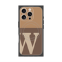 プレミアムスクエアケース with MagSafe［ オリジナル - initial two tone - W brown ］