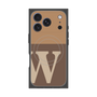 プレミアムスクエアケース with MagSafe［ オリジナル - initial two tone - W brown ］