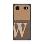 プレミアムスクエアケース with MagSafe［ オリジナル - initial two tone - W brown ］