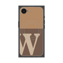 プレミアムスクエアケース with MagSafe［ オリジナル - initial two tone - W brown ］