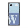 プレミアムスクエアケース with MagSafe［ オリジナル - initial two tone - W blue ］