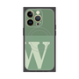 プレミアムスクエアケース with MagSafe［ オリジナル - initial two tone - W green ］