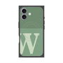 プレミアムスクエアケース with MagSafe［ オリジナル - initial two tone - W green ］
